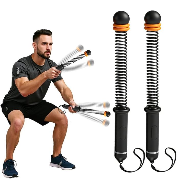Бойові мотузки Battle Ropes без канату, портативні, для тренувань всього тіла, набір 2 шт.