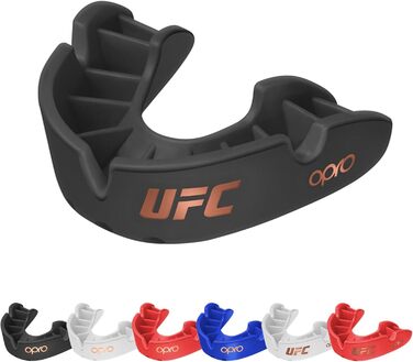 Захист для зубів OPRO Bronze - для боксу, єдиноборств, MMA, дітей та дорослих. Самоадаптується для хокею, кікбоксингу, регбі. Гарантія від дантиста. Колір: чорний.