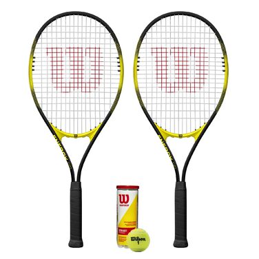 Набір для тенісу Wilson Energy XL: 2 ракетки + м'ячі для чемпіонатів