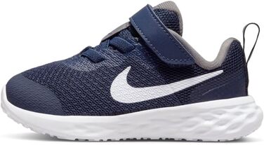 Дитяче спортивне взуття Nike Revolution 6 NN (TDV) для гімнастики, 21 EU, темно-синій, білий, сріблястий