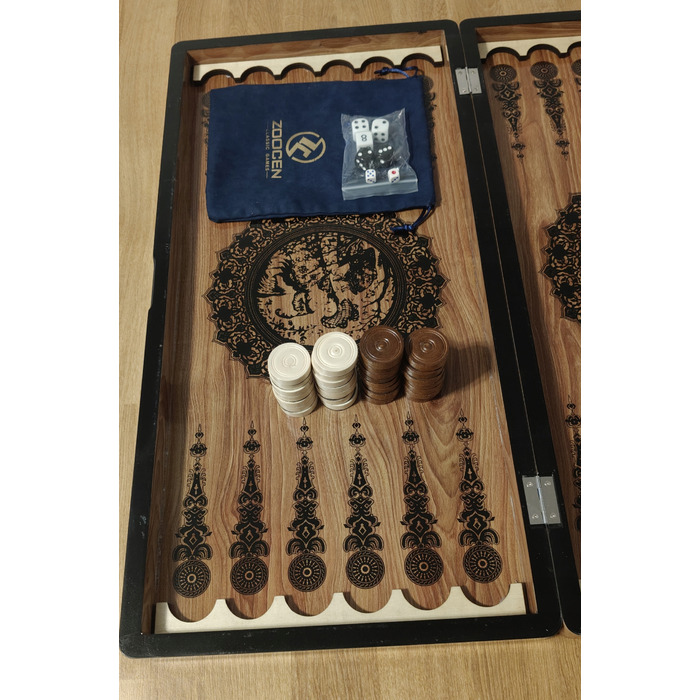 Набір для нард: Backgammon, Tryktrak, Nardy, ВЕЛИКИЙ комплект 60 см