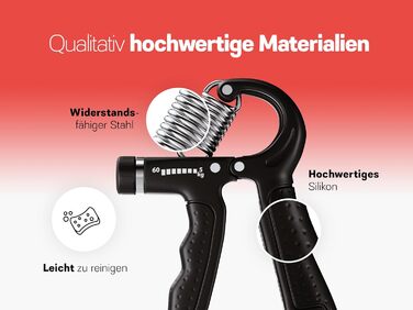 Набір для тренування кисті рук - 5 шт. (гумовий, кільцевий, м'ячик) з сумкою - тренажер хвата - опір 5-60 кг