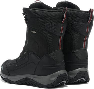 Чоловічі зимові чоботи Winter, утеплені хутром, теплі, водонепроникні (43 EU, чорний, сірий)