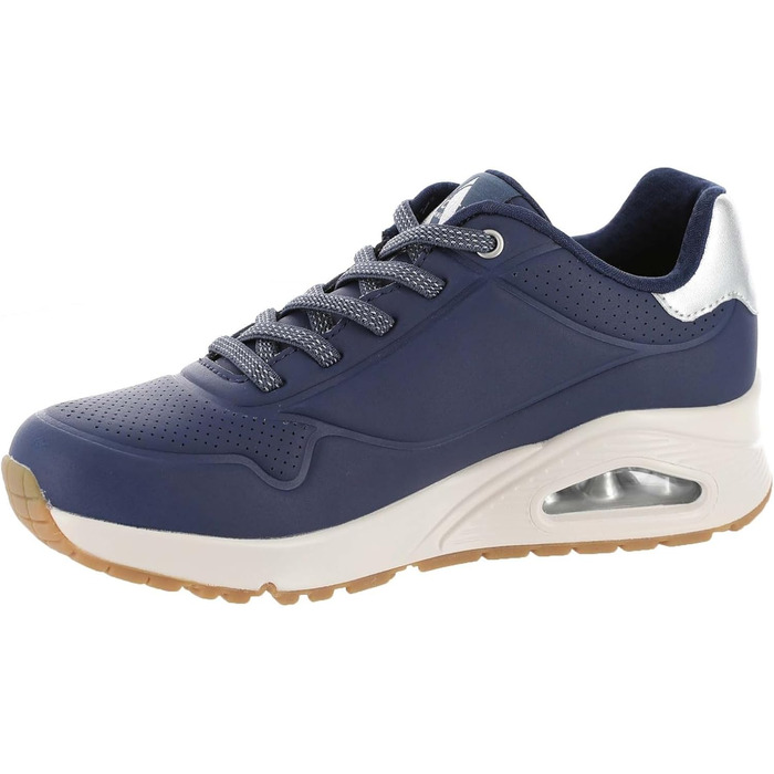 Кросівки жіночі Skechers UNO Shimmer Away Navy/Rosegold (42 EU) з Durabuck, Duraleather та сітки