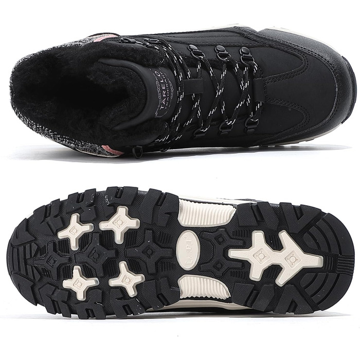 Зимові черевики TARELO для жінок, чорні, розмір 36-41, антиковзаюча підошва