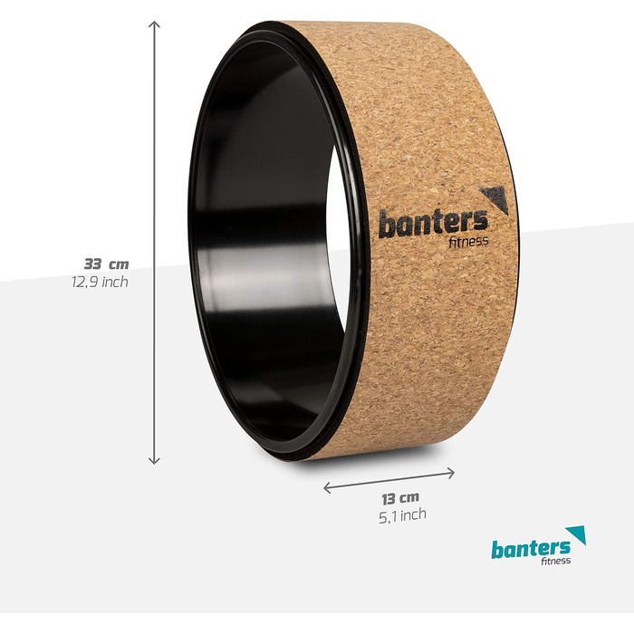 Колесо для йоги Banters з натуральної пробки з інструкцією