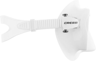Маска для снорклінгу Cressi F1 біла - панорамна маска для підводного плавання