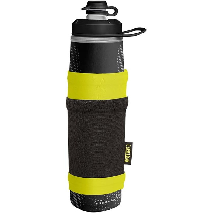 Пляшка для води CAMELBAK Peak Fitness Chill, ізольована, 710 мл, чорна/лайм, для спорту та фітнесу, унісекс