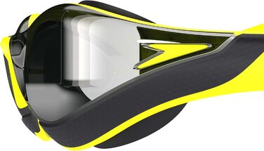 Окуляри для плавання Speedo Fastskin Pure Focus | Змагальні окуляри | Антизапітніння | Водонепроникні, Жовтий/Кобальт/Смарагдовий, Універсальний розмір