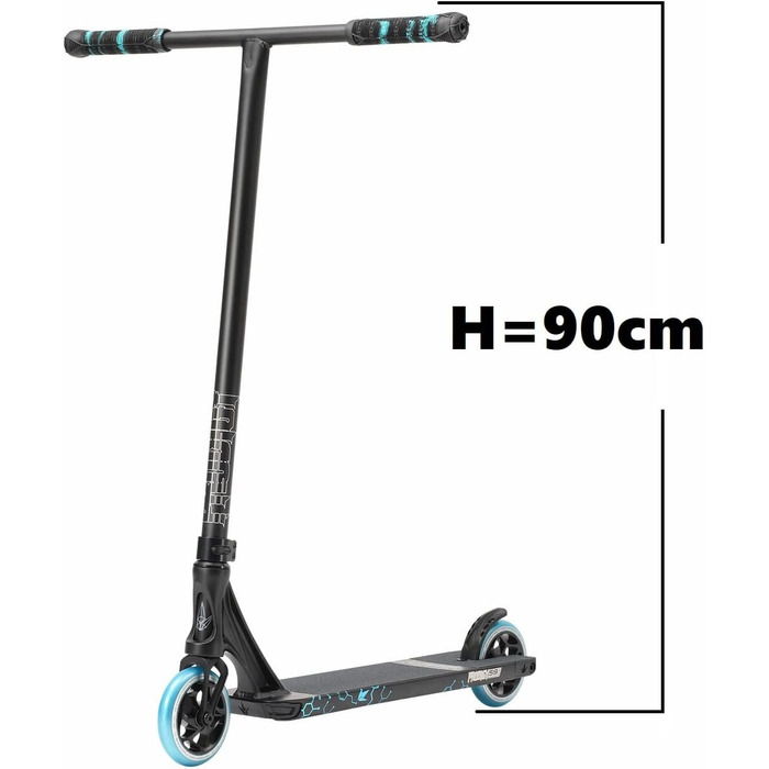 Трюковий самокат Blunt Prodigy S9 для парку, висота 70-90 см, колеса 120 мм, підшипники ABEC 9, для дітей, фрістайл, з наліпкою Fantic26