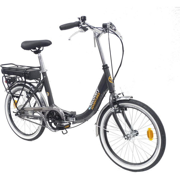 Електровелосипед складаний Discovery Denver E1000 24V, 20 дюймів, для дорослих, чорний або антрацитовий, з реверсивним мотором