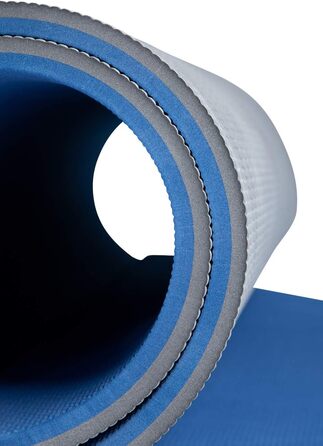 Гімнастичний килимок top | vit® 190x60x1,5 см, без латексу, нековзкий, міцний, для фітнесу, яблучний/антрацит