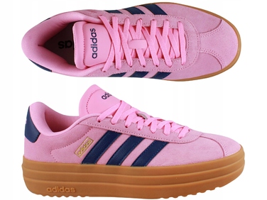 Кросівки Adidas VL Court Bold Samba JI1789 рожеві на платформі