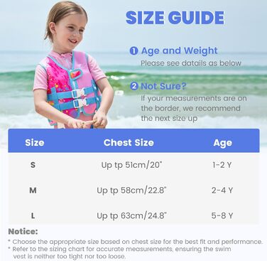 Дитяча жилет-плавучка для купання Gogokids Neopren, рожевий, S (13-30 кг)
