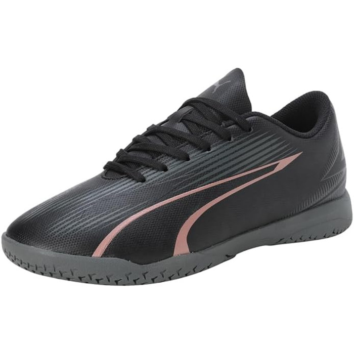 Дитячі футбольні бутси PUMA Ultra Play It Jr для гри в футбол (36 EU, Puma Black Copper Rose)