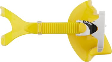 Маска для снорклінгу та дайвінгу Cressi Marea + трубка Cressi Mexico – універсальний розмір, жовто-білий колір