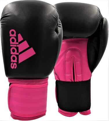 Боксерські рукавички adidas Hybrid 100 Dynamic Fit, чорні/рожеві, 8 oz