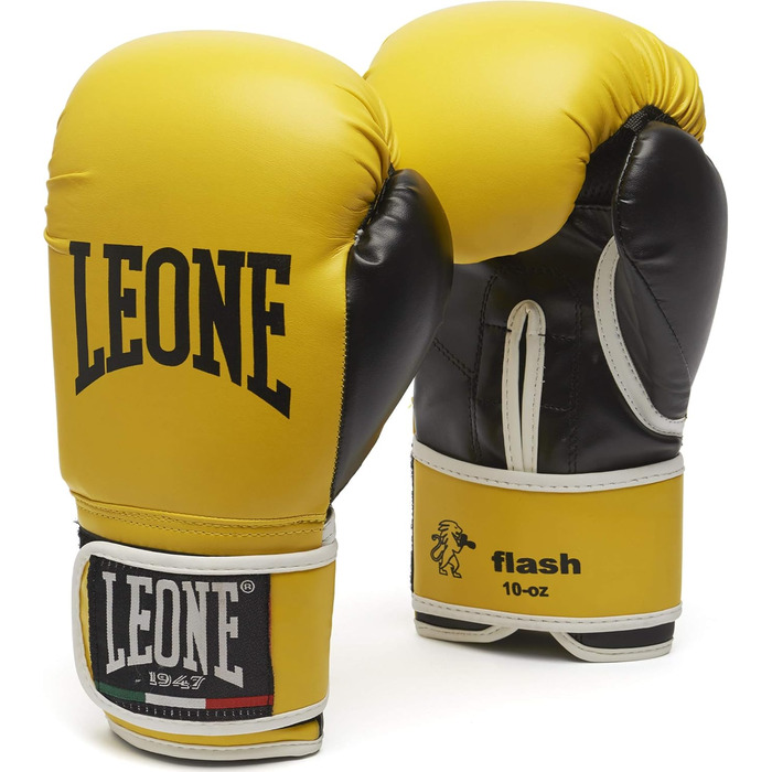 Боксерські рукавички LEONE 1947 Flash, унісекс, 10 унцій, жовті