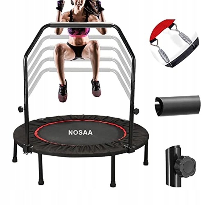 Домашній фітнес-батут NOSAA 122 см з поручнем, складаний