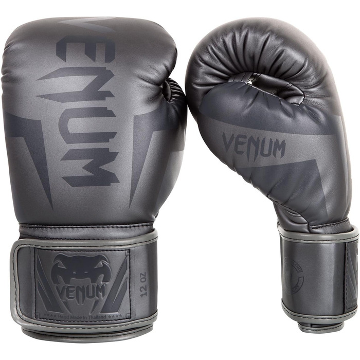 Боксерські рукавички Venum Elite сірого кольору, 10 Oz