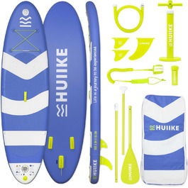 Надувна SUP-дошка HUIIKE з аксесуарами, стійка для веслування стоячи, преміум якість, велика стійкість
