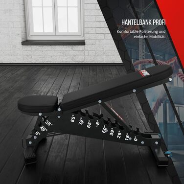 K-Sport BLACK LINE універсальна лавка для жиму, багатофункціональна, регульована, преміум, витримує до 350 кг