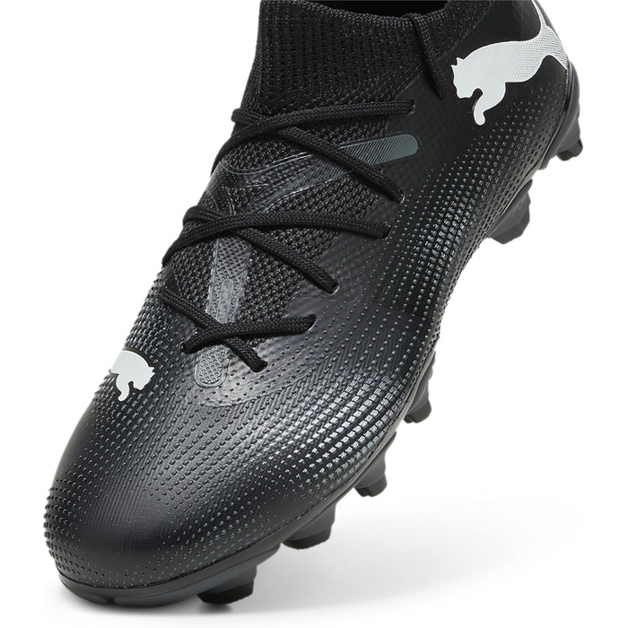 Дитячі футбольні бутси PUMA Future 7 Match Bna Fg/Ag Jr - чорно-білі, 35 EU
