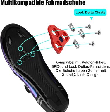 Велосипедні шкарпетки для чоловіків та жінок, шосейні велосипеди, сумісні з SPD/SPD-SL/Look Delta Klicksystem, велоспорт для спінінгу, шосейні велосипеди 38 EU, синій