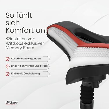 Велосидіння Wittkop Bike Seat I Комфортне сідло для велосипеда (чоловіче/жіноче), водонепроникне, 5-зонне, для BMX, MTB, шосейного велосипеда