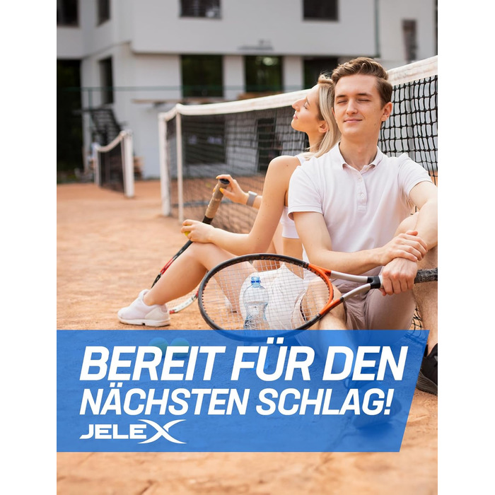 Тенісні м'ячі JELEX Tiebreak, 24 шт, жовті, без тиску, фетрове покриття, 6,37 см, у комплекті з сумкою для зберігання