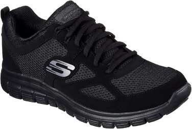 Чоловічі кросівки Skechers Burns - Agoura зі шкіри та сітки, чорні, розмір 48.5 EU