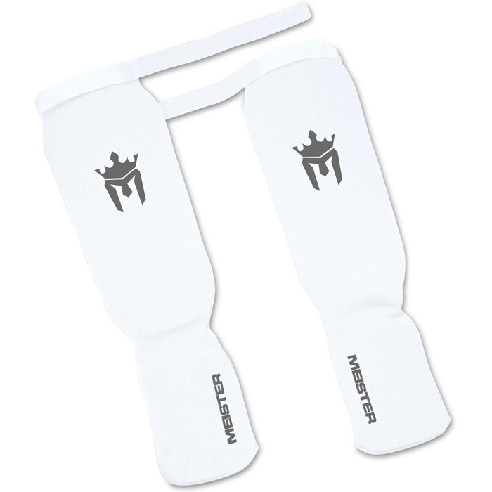 Захисні накладки Meister MMA на гомілку та кісточку (пара), еластична тканина, розмір L/XL