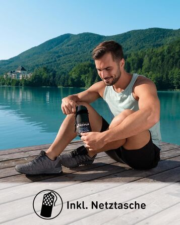 Рушник Fit-Flip з мікрофібри - компактний, швидковисихаючий, для спорту, подорожей, пляжу - 60x120 см, чорний, 1 шт.
