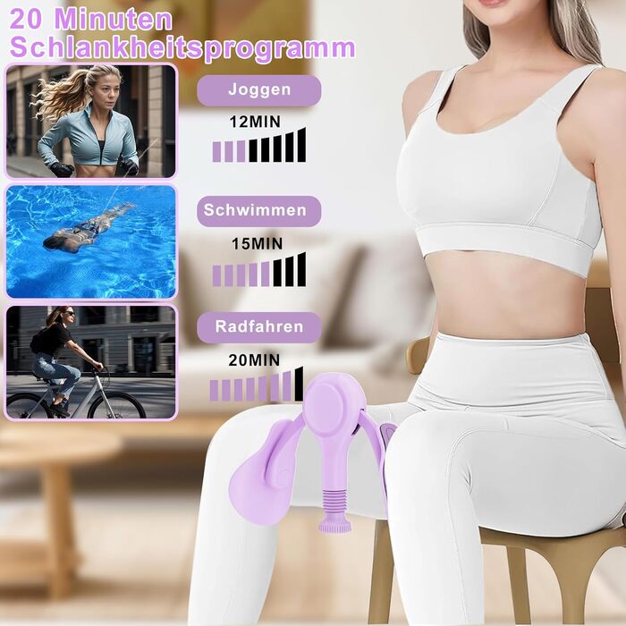 Тренування стегон та тазового дна: пристрій для дому, фіолетовий