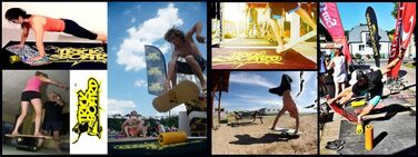 Балансборд Trickboard SET Aloha з роликом і килимком для тренування балансу
