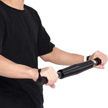 Еспандер для рук і грудей Arm Power 80 кг, тренажер для м'язів, бігегантель, чорний
