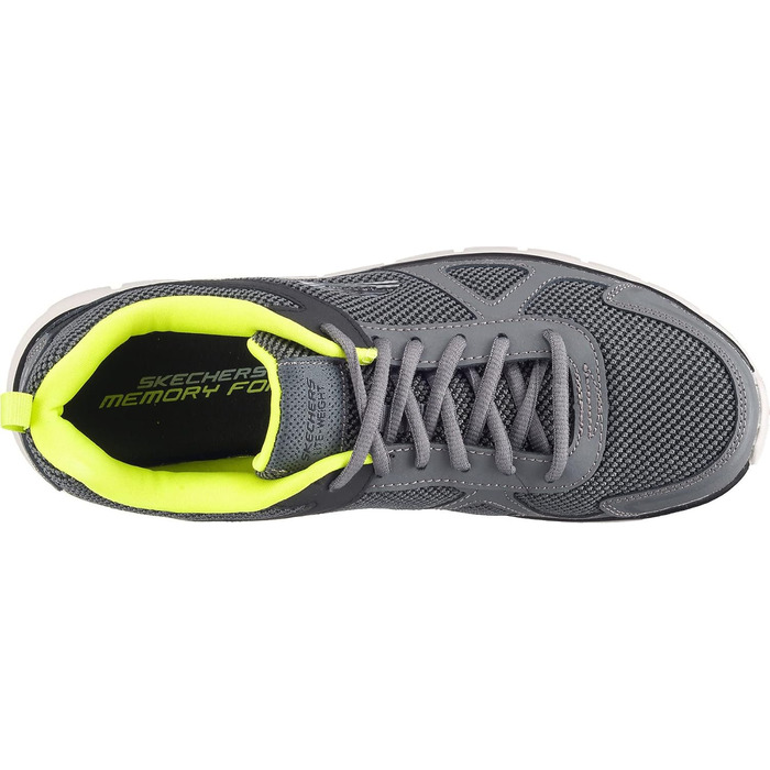 Чоловічі кросівки Skechers Track Scloric 48.5 EU - шкіра, сітка, чорний, зелений