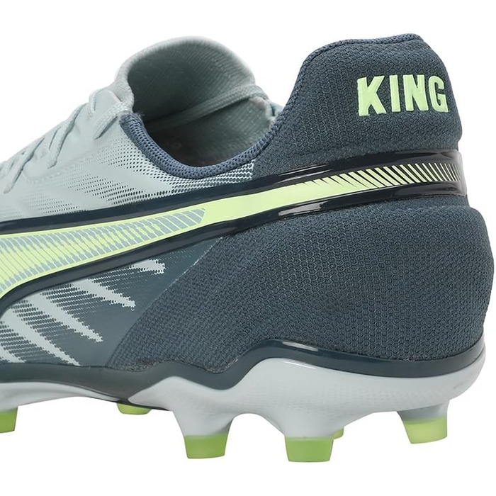 Футбольне взуття PUMA King Match Fg/Ag (41 EU) – унісекс, кольори: Frosted Dew, Fizzy Apple, Gray Skies