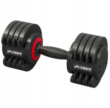 Регульовані чавунні гантелі Xtrexo, 2 x 10 кг