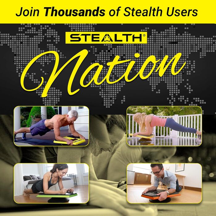 Stealth Core Deluxe Trainer – Тренажер для пресу з ігровим додатком, для зміцнення м'язів живота, мобільний фітнес, безкоштовний додаток iOS/Android