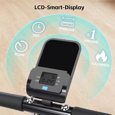 Вертикальний степер Mdeam для дому з широким кроком, складаний, з ручками, для кардіотренувань, чорний