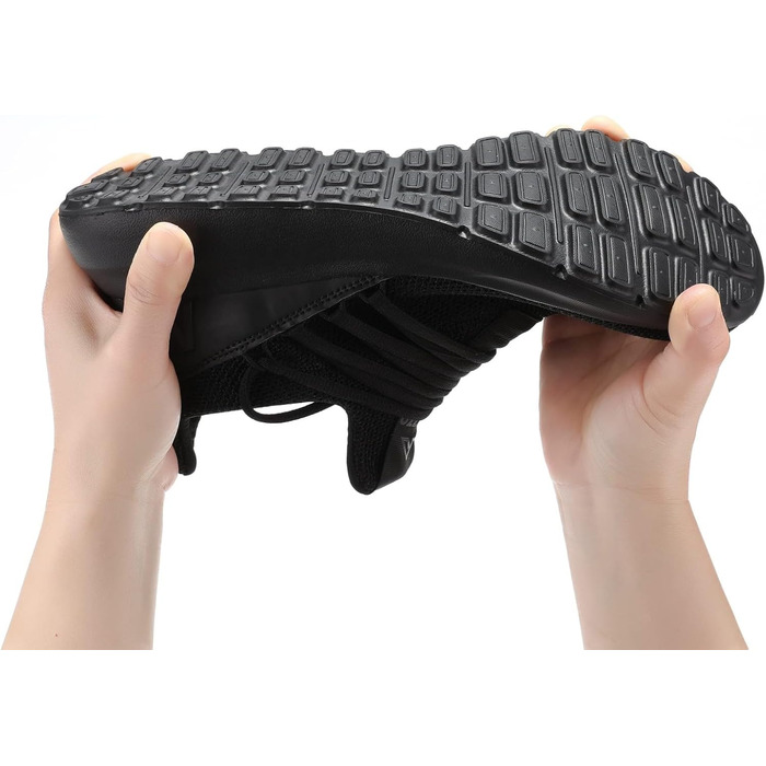 Чоловічі кросівки Milazzo для спорту та бігу – зручні, дихаючі, з неслизькою підошвою. Ідеальні для тренувань та повсякденного носіння (1229allesschwarz, 43 EU)