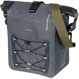 Велосипедна сумка Basil Navigator Waterproof M, чорна, 100% водонепроникна (IPX3)