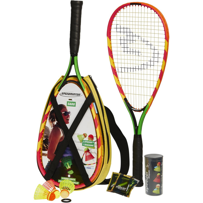 Набір для кросмінтону Speedminton S600: 2 ракетки, 3 воланчики, підсвітка, чохол