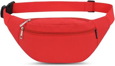Сумка на пояс унісекс Doggy Bag: спортивна, для телефону, фітнесу, велосипеда, кемпінгу (червона)