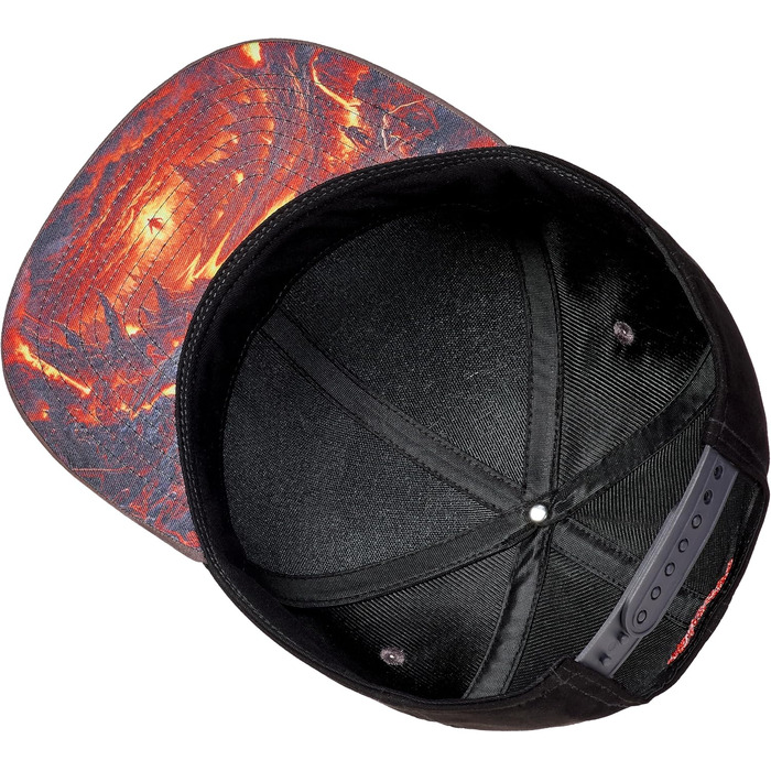 Кепка-снапбек Cadency унісекс з прямим козирком, регульований розмір, бейсболка (Devil - Чорна)