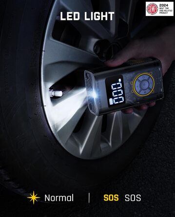Електричний портативний компресор Fanttik X9 Pro 150 PSI з LED для авто, велосипедів, мотоциклів та м'ячів