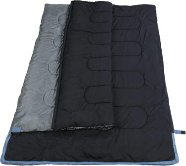 Спальний мішок Gear Marin XXL для 2 осіб (220x150 см) - 3 сезони, комфорт +11°C, екстрем -7°C, роздільний на 2 спальні мішки