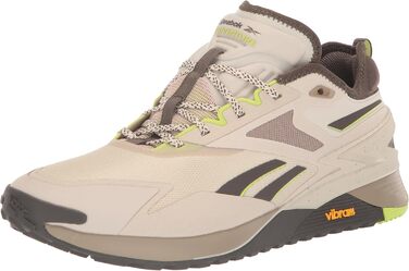 Кросівки Reebok Nano X3 Adventure для жінок, 40.5 EU, Stucoo Fugen, Laser Lime