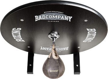 Набір для боксу Supreme Speedball: платформа з кульковим підшипником, чорна, боксерська груша з коров’ячої шкіри, коричнева, для настінного монтажу BCA-39